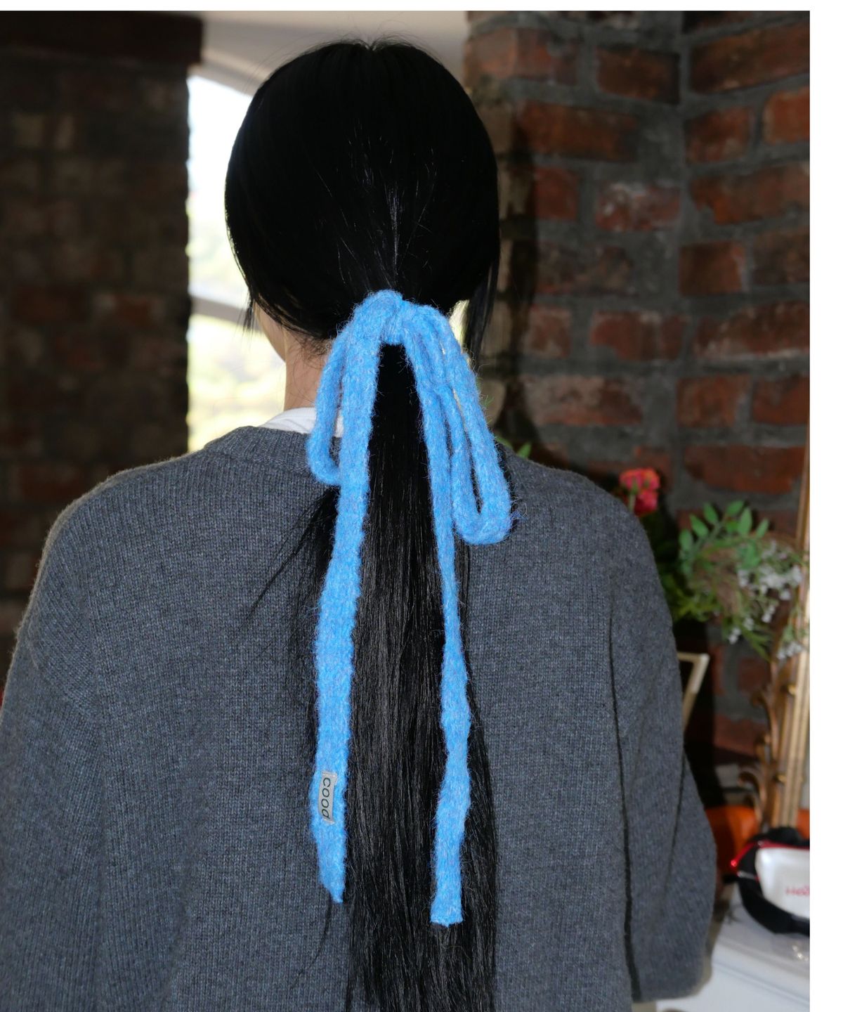마조네(MA JOURNEE) MULTI KNIT TIE_BLUE