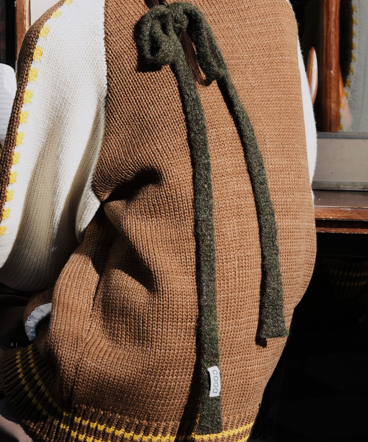 마조네(MA JOURNEE) MULTI KNIT TIE_KHAKI