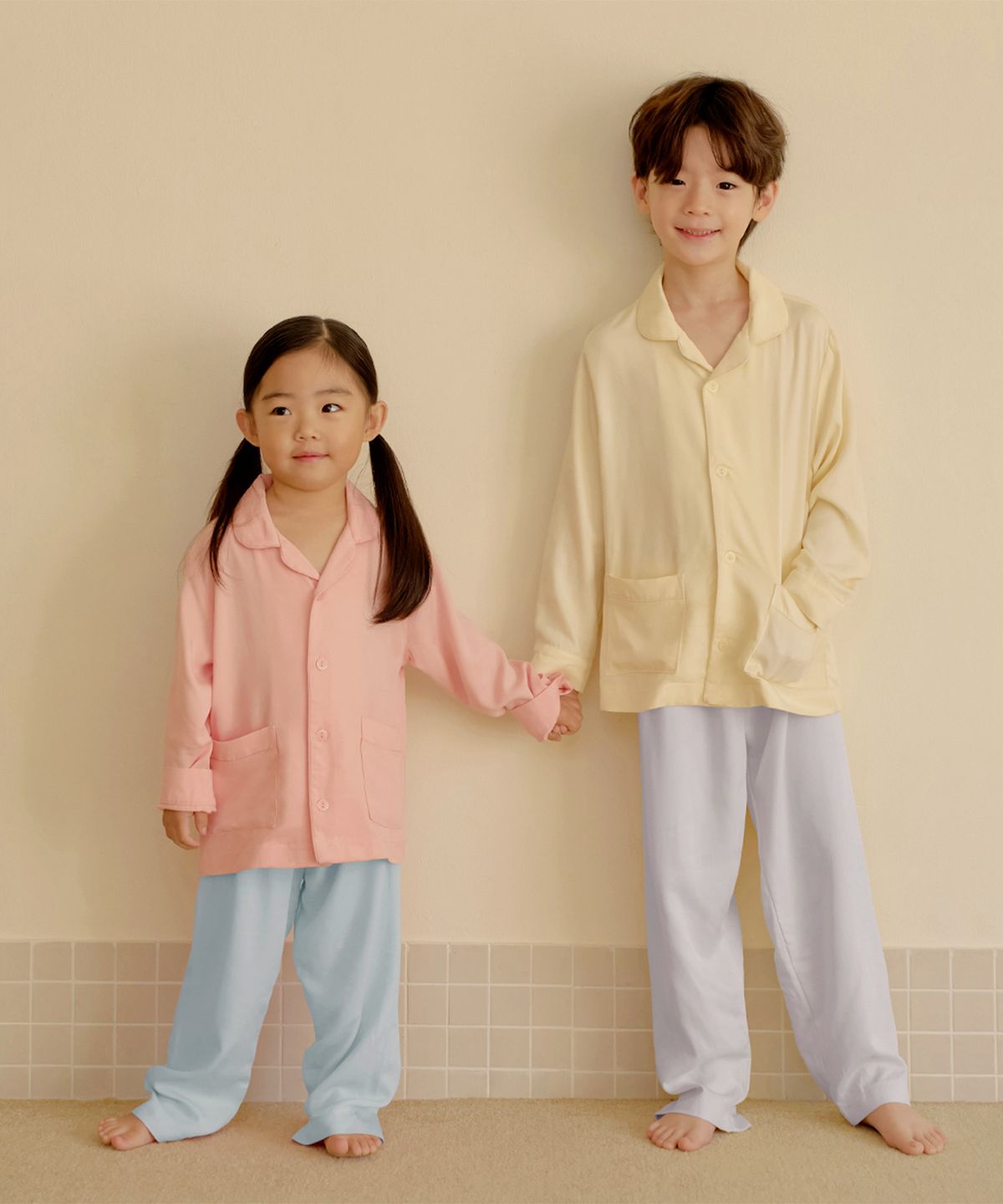 마른파이브(MARN5) 스너글리 모달 파자마 믹스 앤 매치 키즈 상하세트_5colors