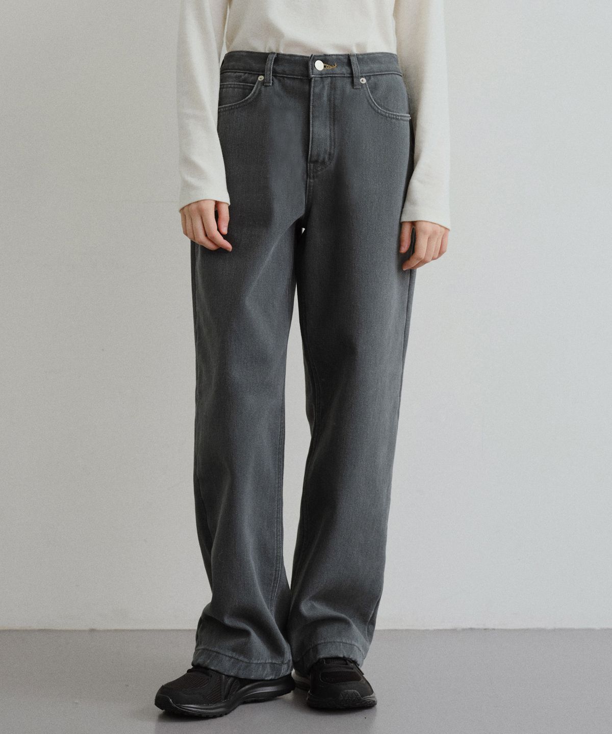 유라고(URAGO) Winter cotton wide denim