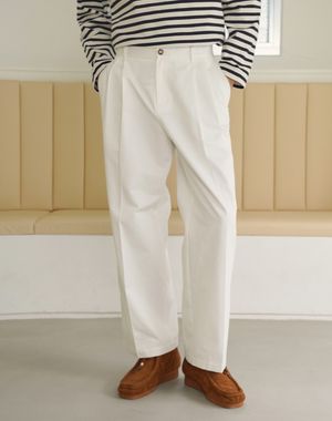 노스트 와이드 치노 팬츠 [화이트]