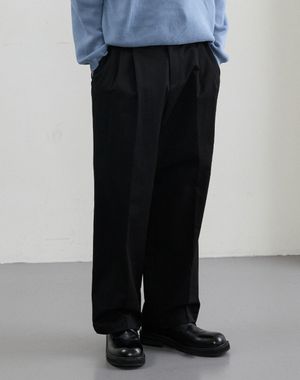 노스트 와이드 치노 팬츠 [블랙]