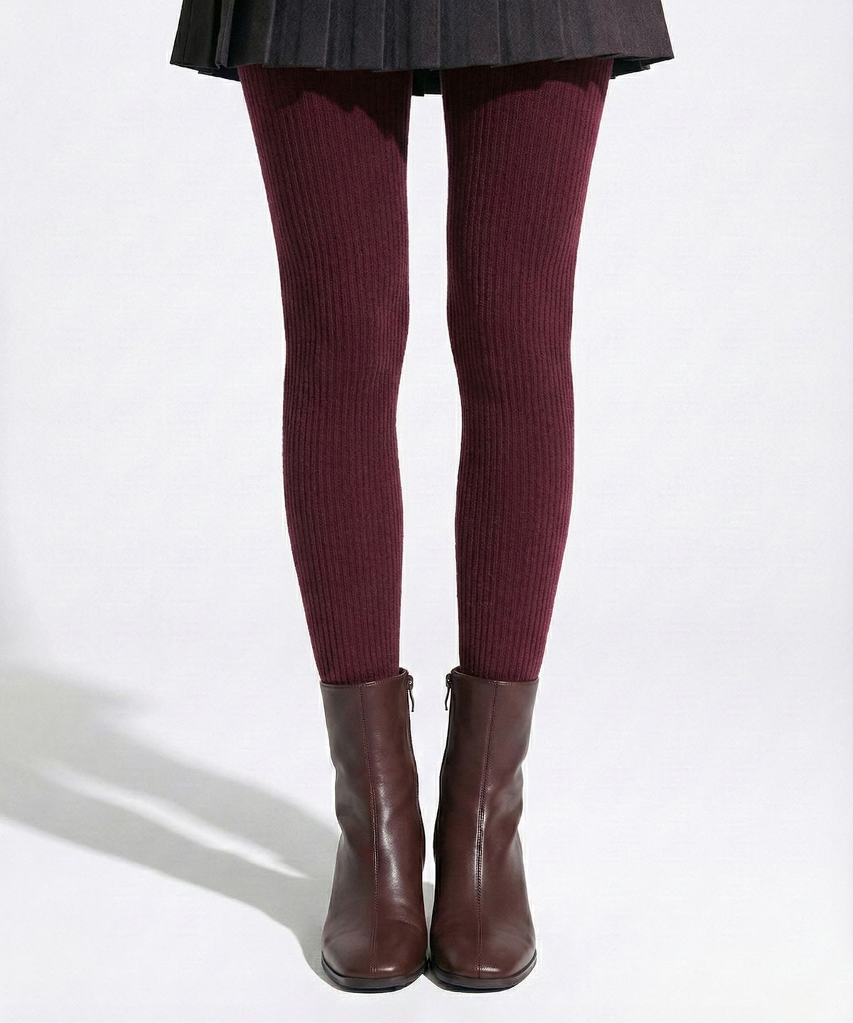 로맨틱타이거(ROMANTIC TIGER) hot-pack winter wool stocking  (burgundy)