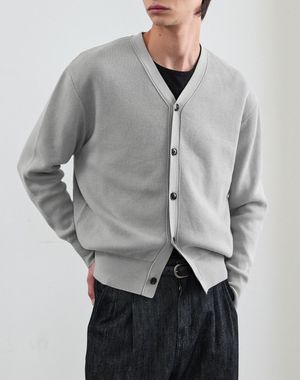 세이지 브이넥 가디건 [그레이]