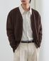 세이지 브이넥 가디건 [브라운]