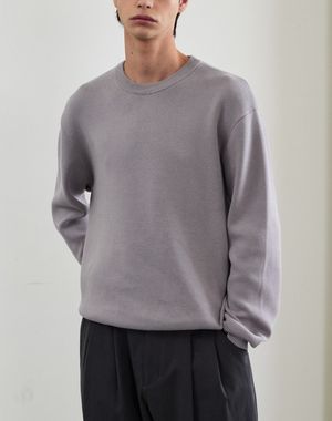 콜튼 라운드넥 니트 [그레이]