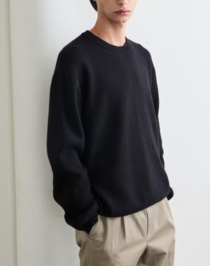 콜튼 라운드넥 니트 [블랙]