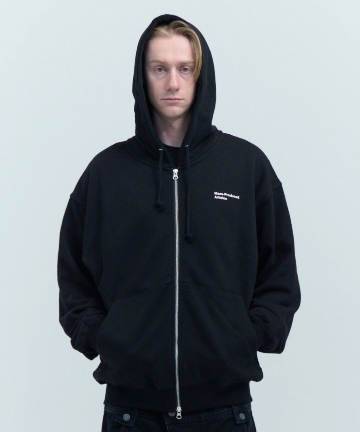 플라스틱프로덕트(PLASTICPRODUCT) MPa HOOD ZIP UP (BLACK) - 사이즈