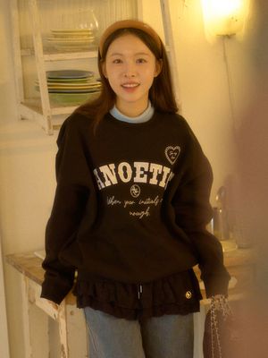 LACE LAYERED MINI SKIRT_BLACK