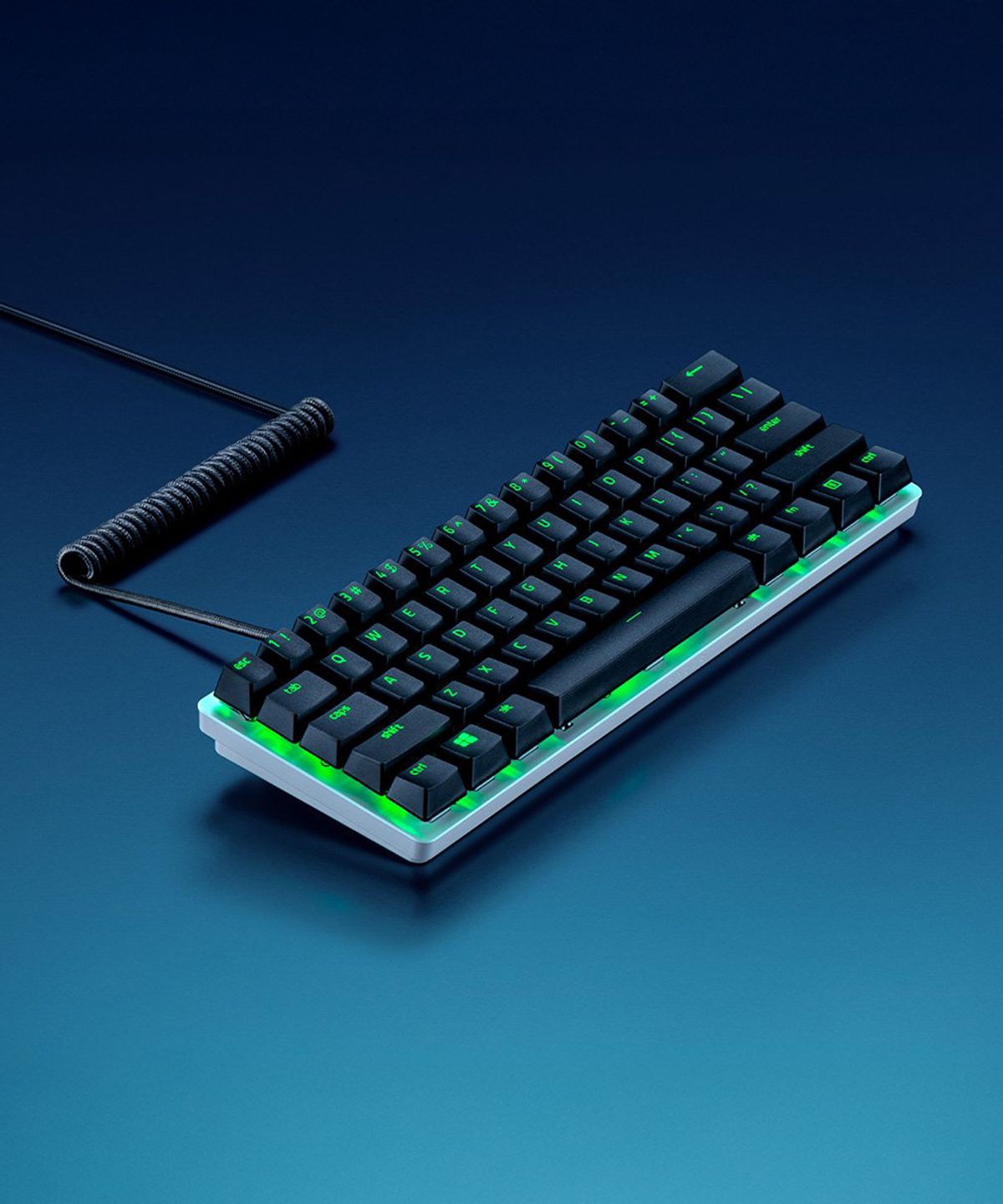 레이저(RAZER) PBT Keycap Colied Cable Set - Black 키보드 키캡 세트