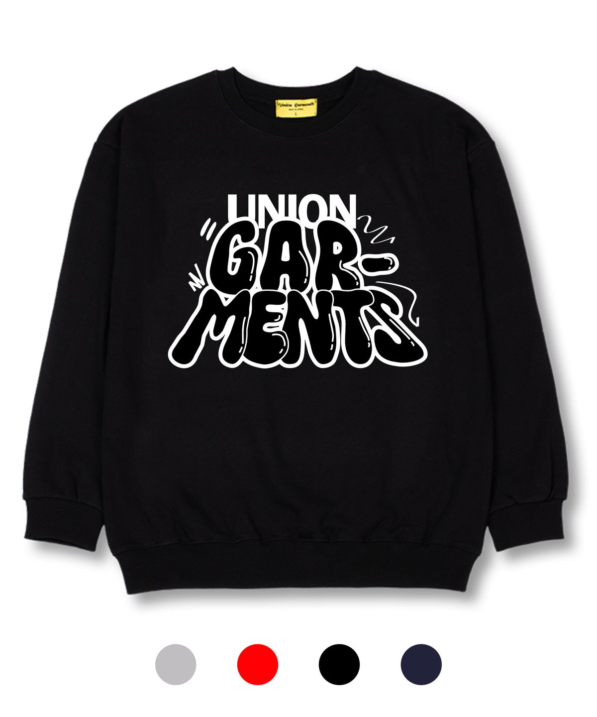 유니온가먼츠(UNION GARMENTS) GARMENTS 쭈리 오버핏 맨투맨 티셔츠