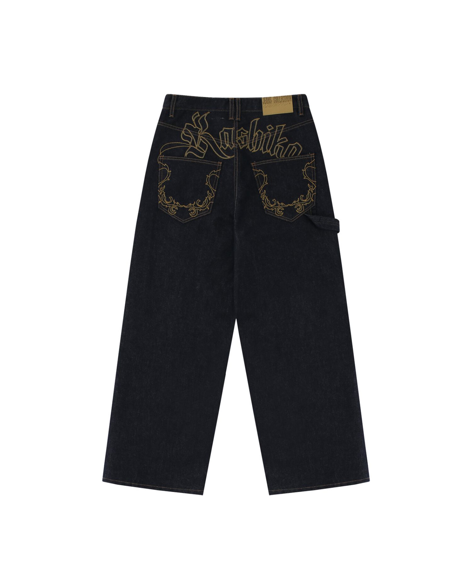 ★Kashiko★【送料0/関税0】Embroied Nonfade Denim Pants 2色 ○Kashiko○Embroied Nonfade Denim Pants(2color)/韓国の人気