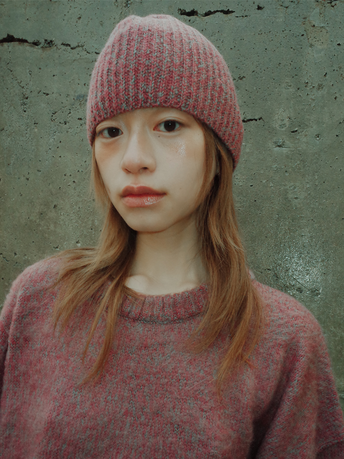 토우토우 아카이브(TOWTOW ARCHIVE) 코지 비니 러스티 레드