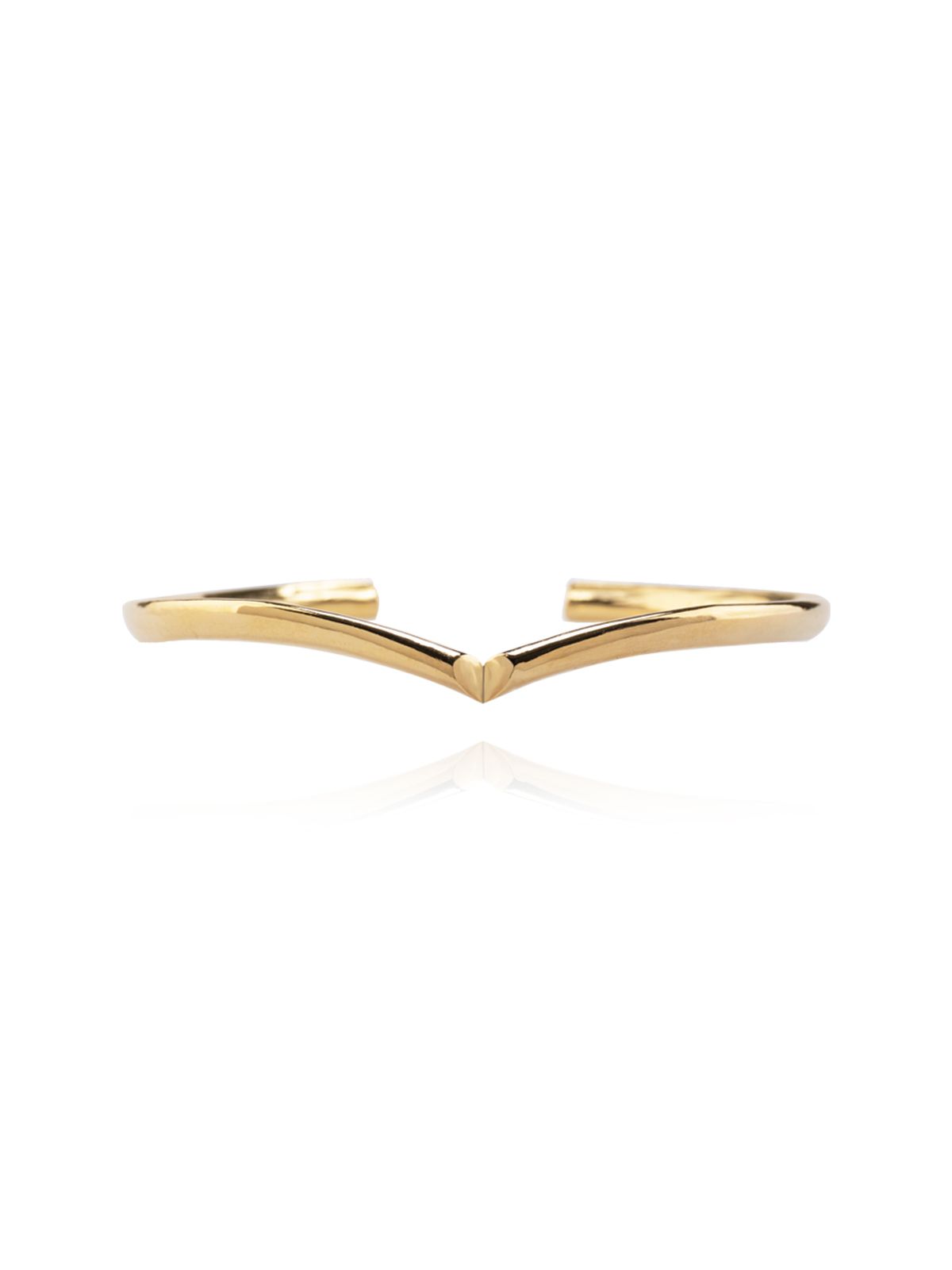 링키래버토리(LINKY LABORATORY) Apple Heart Single Bangle B_(Gold)