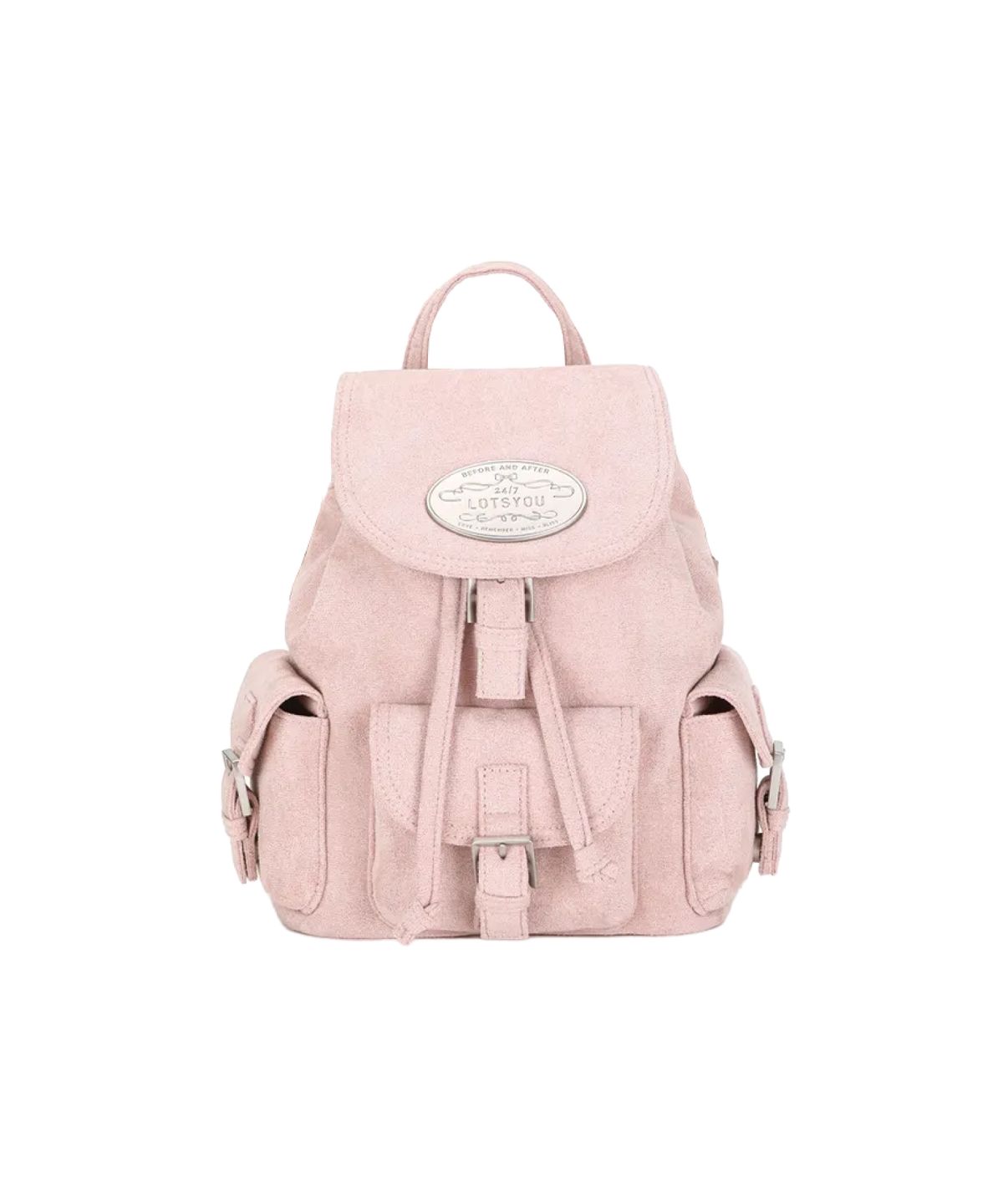 라츠유(LOTSYOU) lotsyou_Nostalgia Chubby Backpack Pink