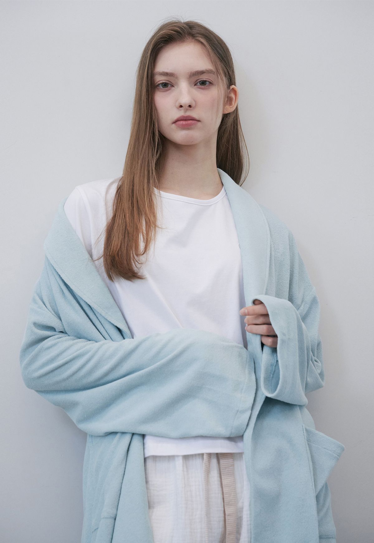 보일하우스(BOIL HOUSE) Terry Shawl Collar Robe Gown (mint)