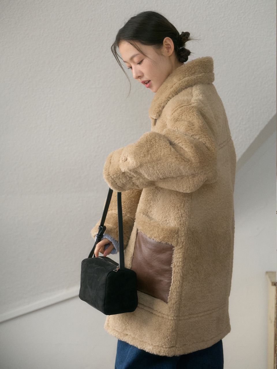 ★ANOETIC★ ANC SUEDE SARA BAG_BROWN MUSINSA | ANOETIC ANC SUEDE SARA BAG_BLACK