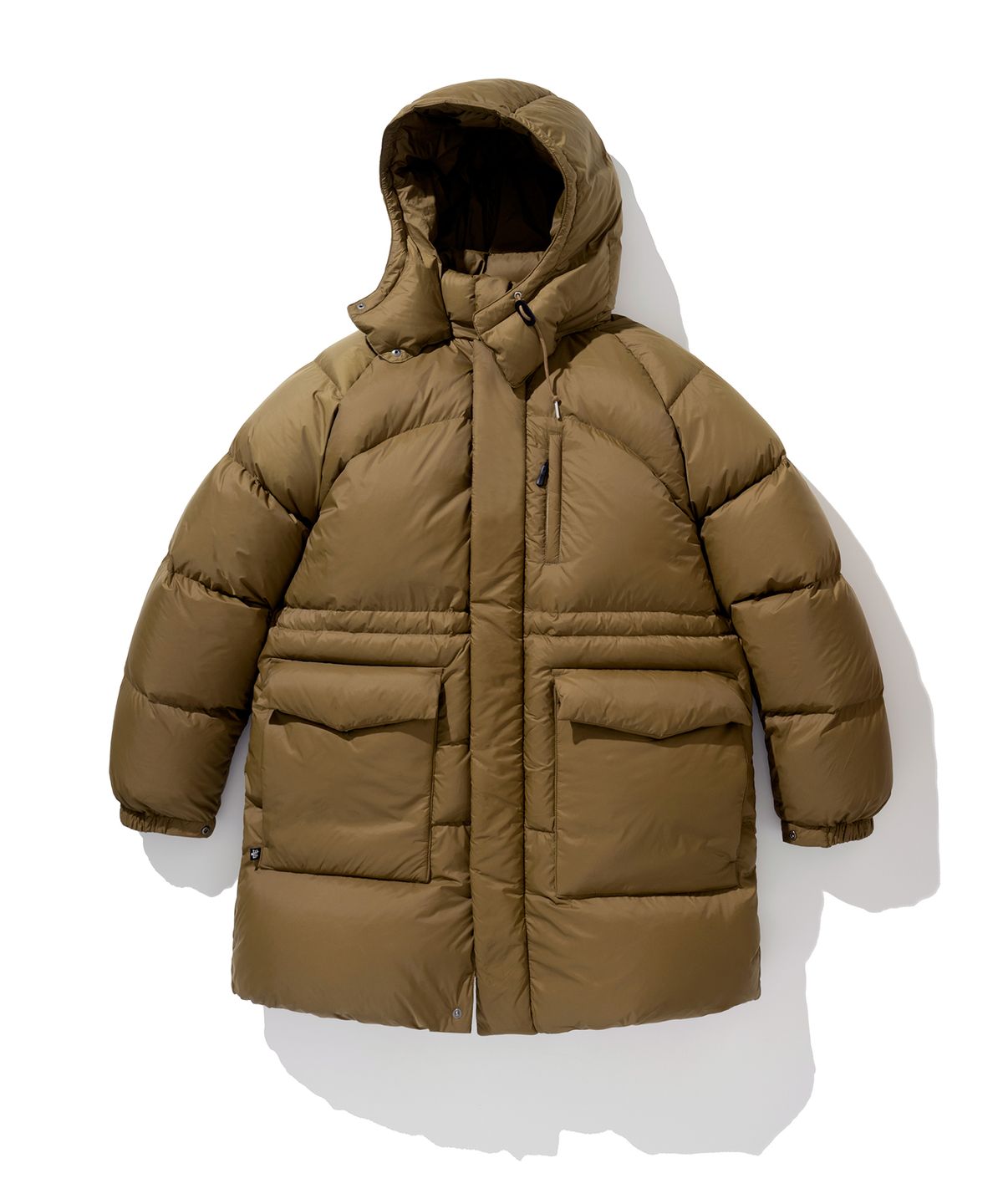 유니폼브릿지(UNIFORM BRIDGE) AE classic hooded goose down parka tabacco