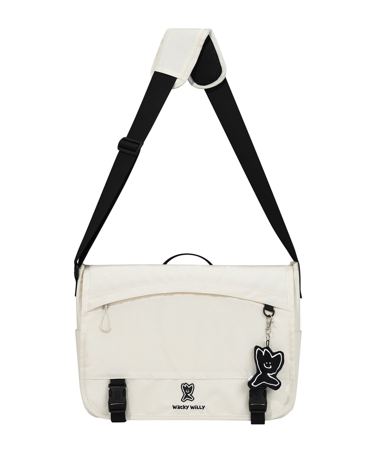 ショルダーバッグ WACKY WILLY Flight messenger bag MUSINSA公式 | WACKY WILLY Flight Messenger Bag Ivory