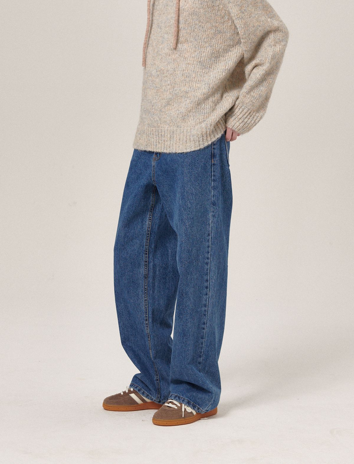 플랫웨이브 인 서울(FLATWAVE IN SEOUL) Olas Wide Denim Pants Medium Indigo
