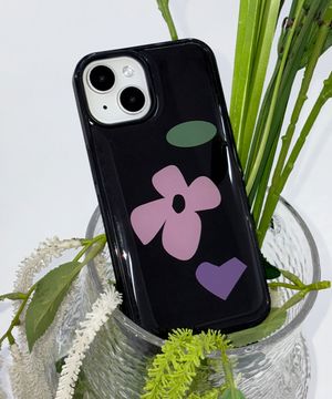키치 플라워 아이폰 갤럭시 에폭시 범퍼 케이스
