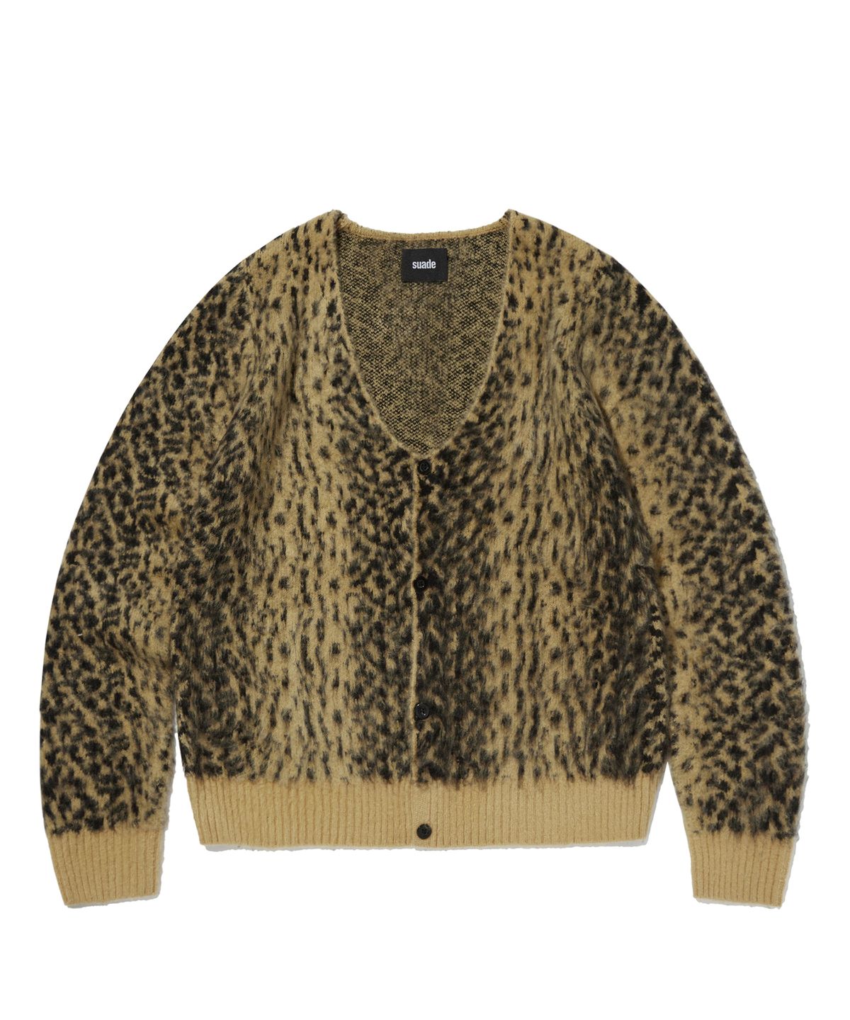 스웨이드(SUADE) LEOPARD CARDIGAN [YELLOW]