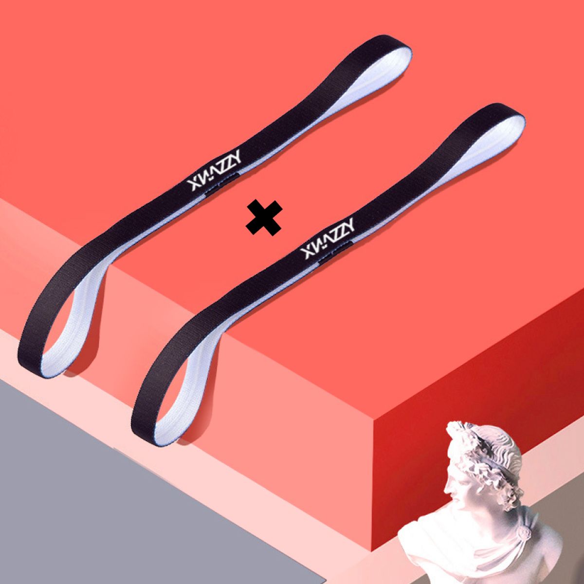 엑스네지(XNAZZY) [2PACK] 스포츠 프로 땀 흘림 방지 헤어 밴드