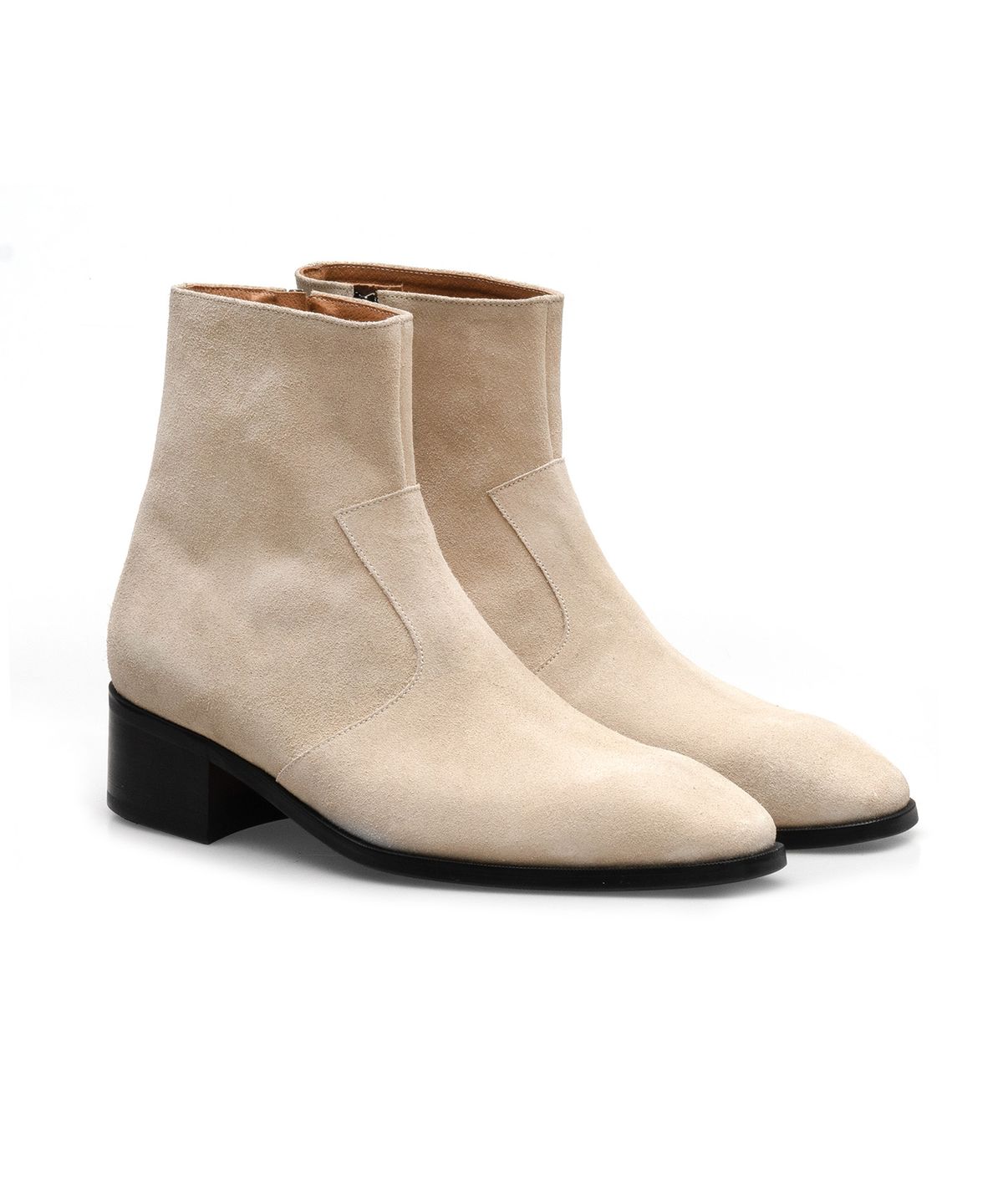 올클래식(ALLCLASSIC) ALC139 어도어 웨스턴 부츠 블랙_ivory suede