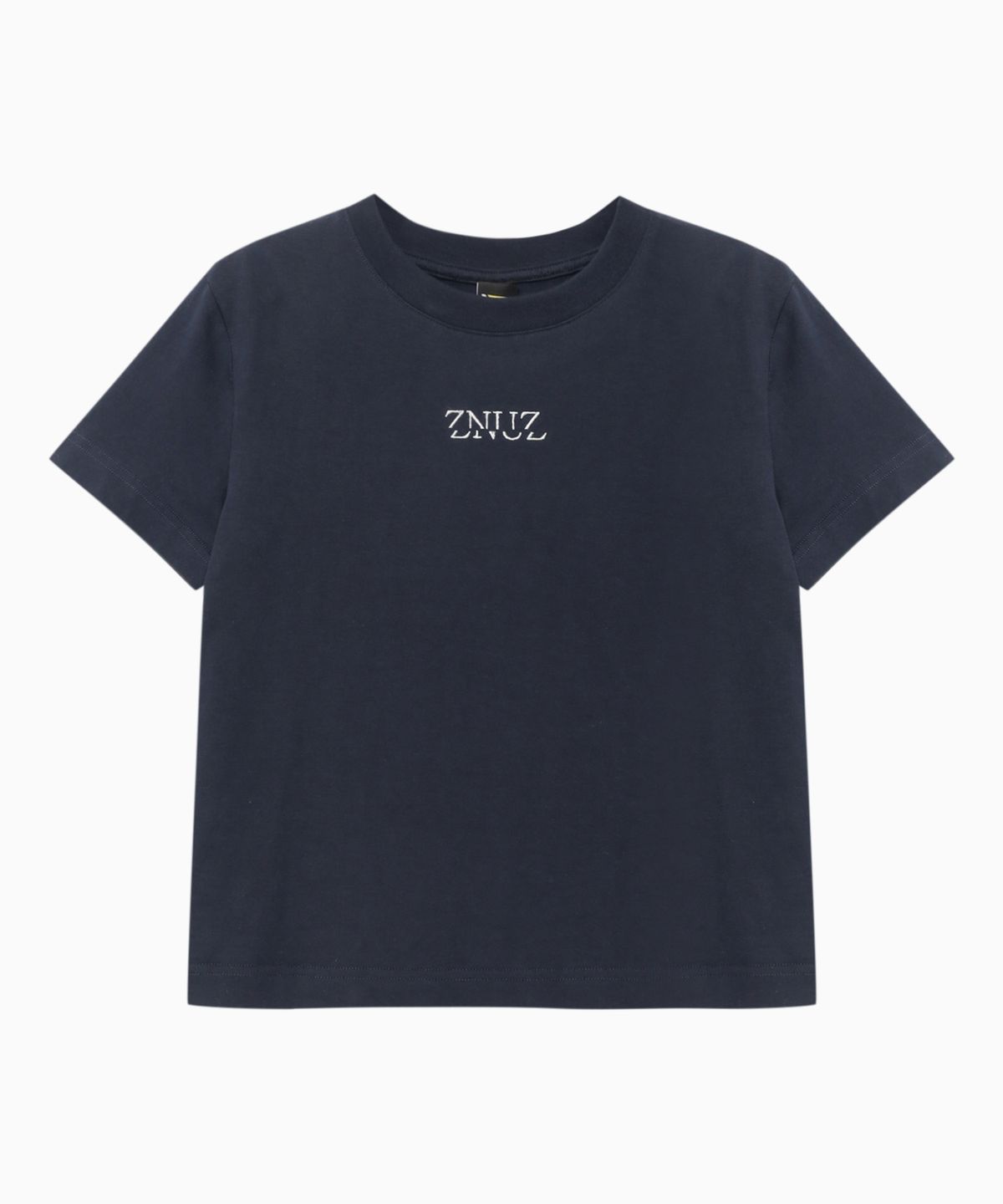 제뉴즈(ZNUZ) 제뉴즈 헤리티지 크롭 탑 - 네이비