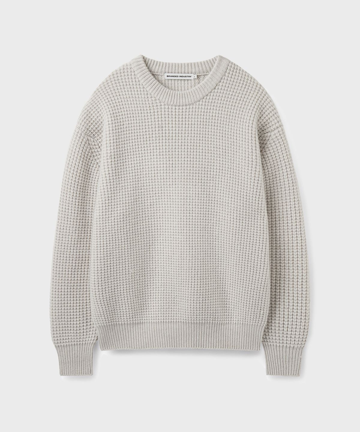 브랜디드(BRANDED) CHAIN HEAVY WOOL SWEATER [IVORY]