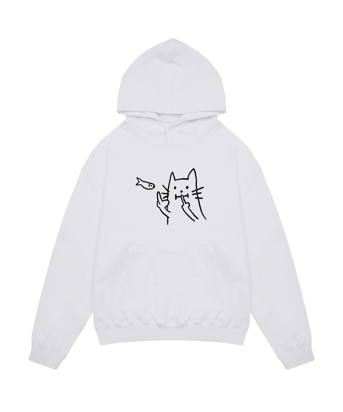 어라이트앵글(ARIGHTANGLE) CAT FISH HOODIE (2 COLOR)