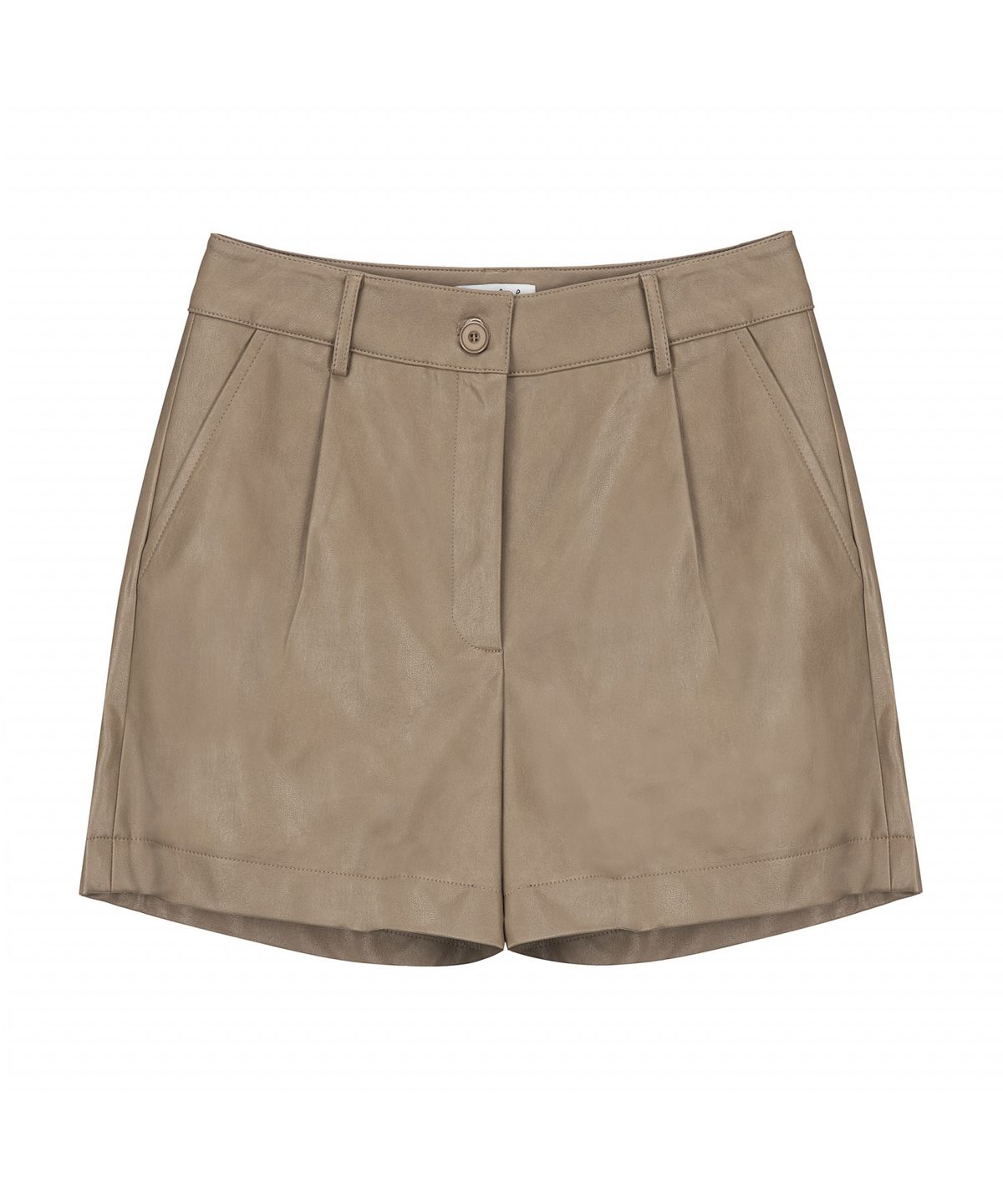 리에떼(REETE) two-tuck leather shorts- U1C32LSL010