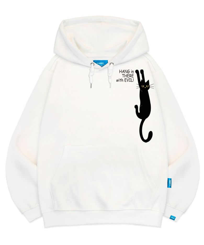 기모H 검은고양이 후드티 남녀공용 빅사이즈 M~4XL