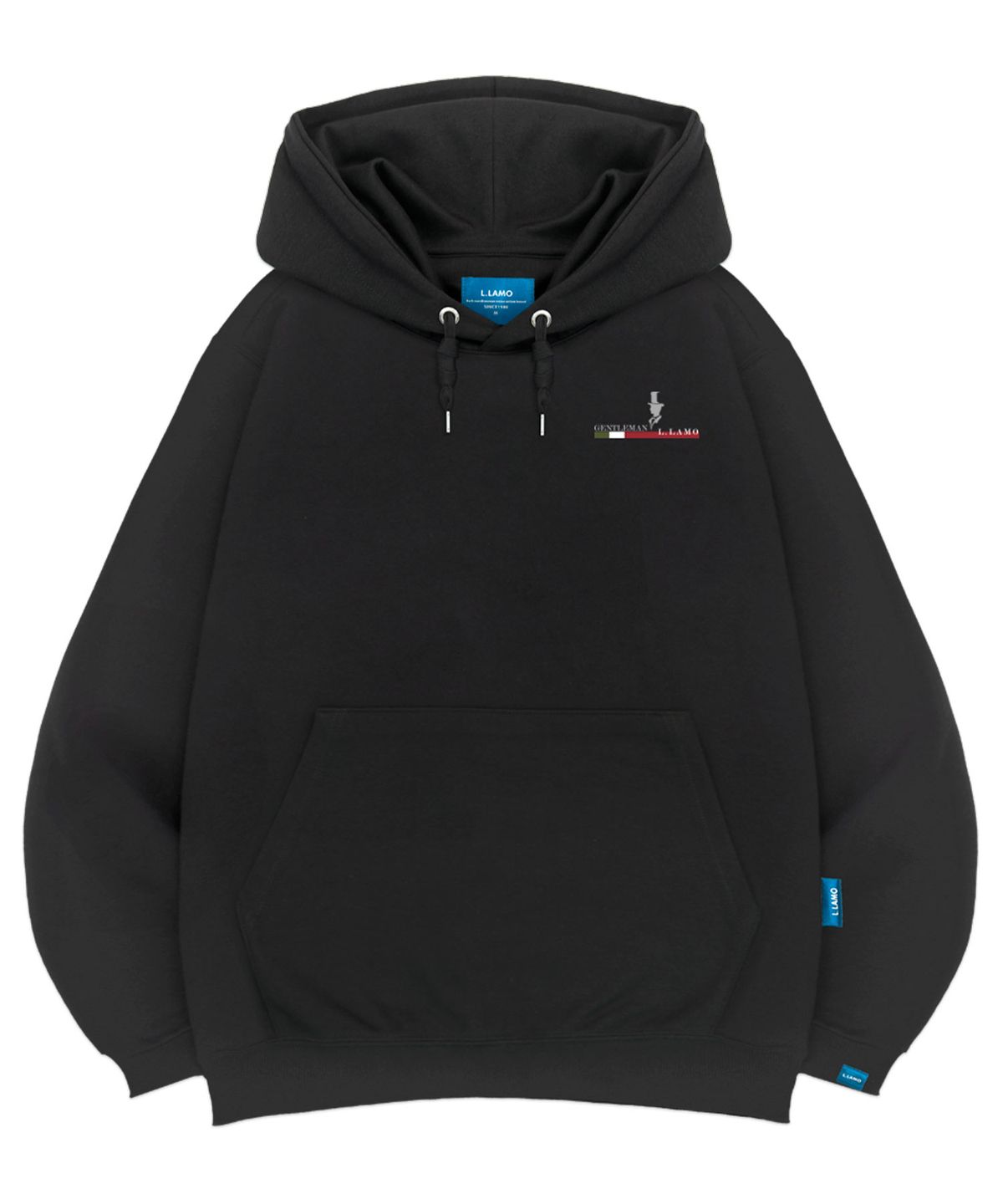 엘라모(LLAMO) 기모H 잿빛신사 후드티 남녀공용 빅사이즈 M~4XL