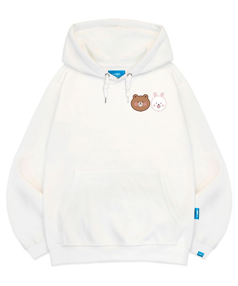기모H 큐티애니멀프렌즈 후드티 남녀공용 빅사이즈 M~4XL