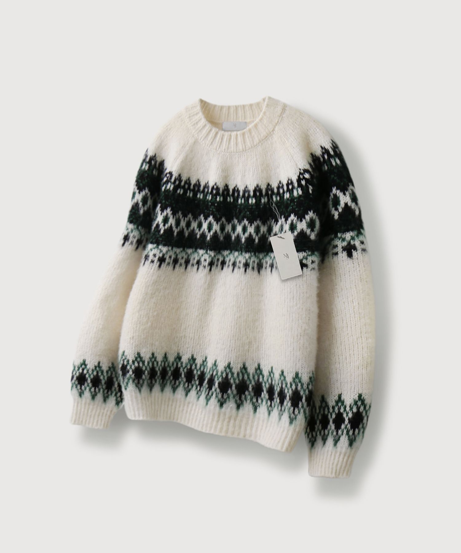 【MIS PRODUCT】Norman Brush Nordic Knit_Charcoal MUSINSA | MOOD INSIDE Norman Brush Nordic Knit_Ivory