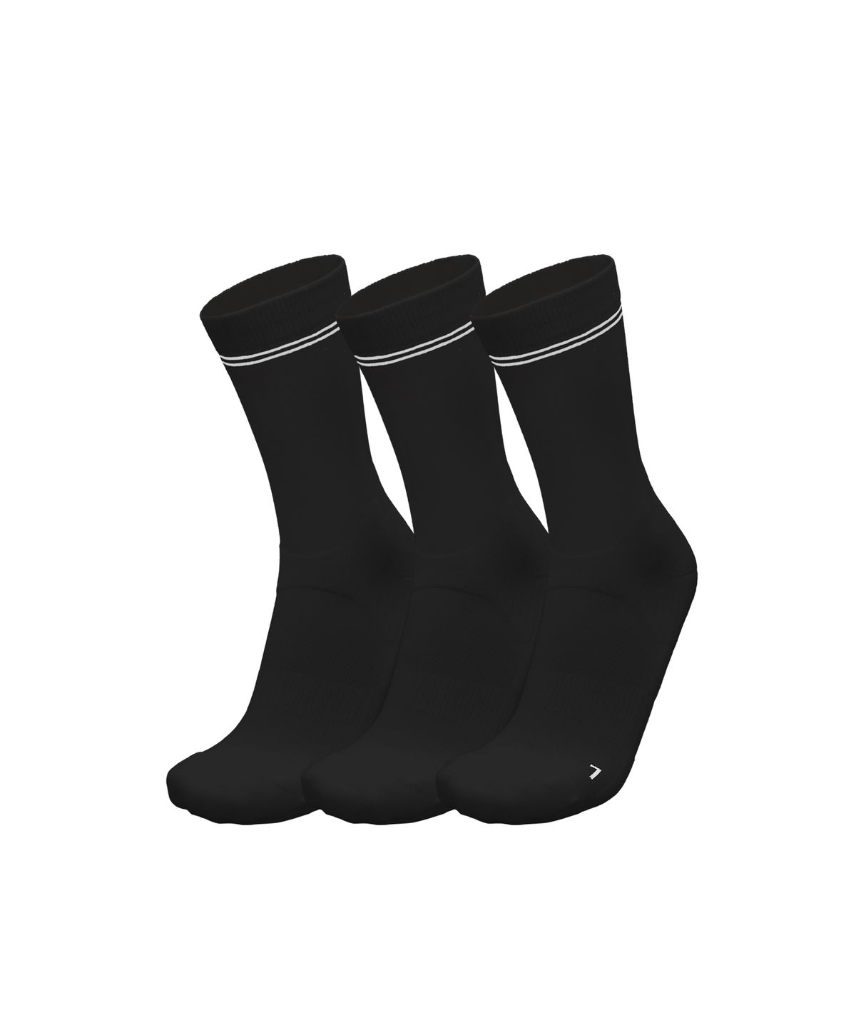 삭스업(SOCKSUP) 컴프레션 러닝 크루삭스 블랙 3PACK