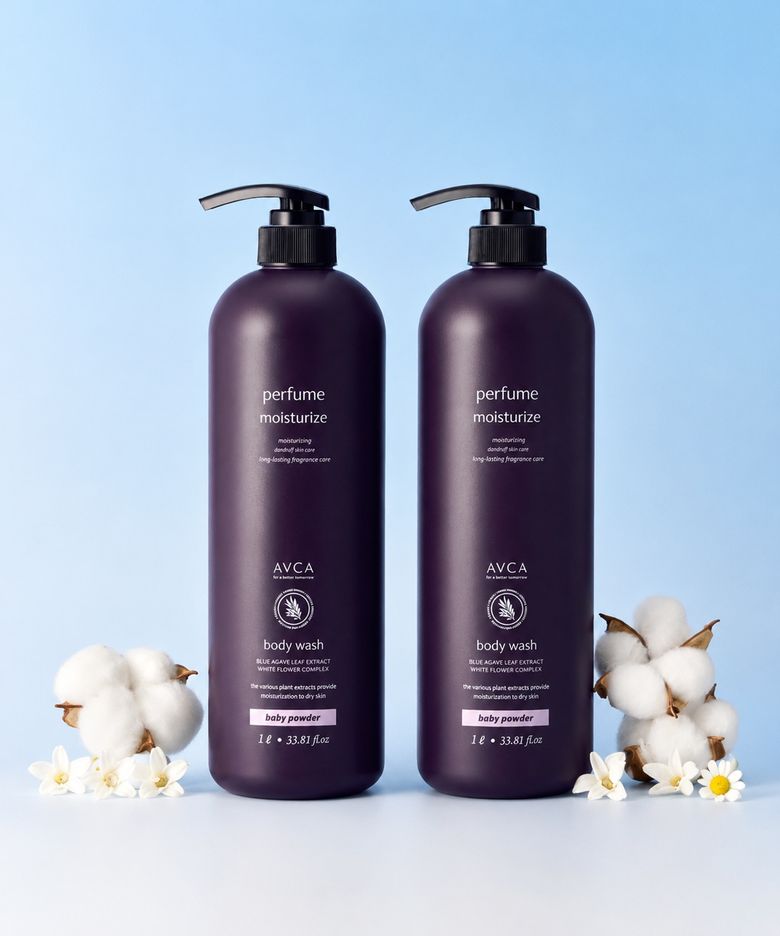 퍼퓸 대용량 바디워시 베이비파우더향 1000ml 2개