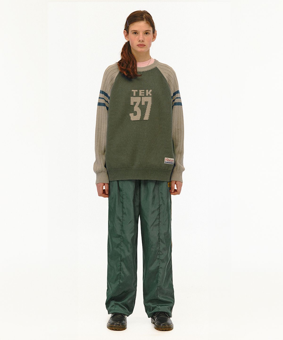 테켓(TEKET) Com Track Pants Green