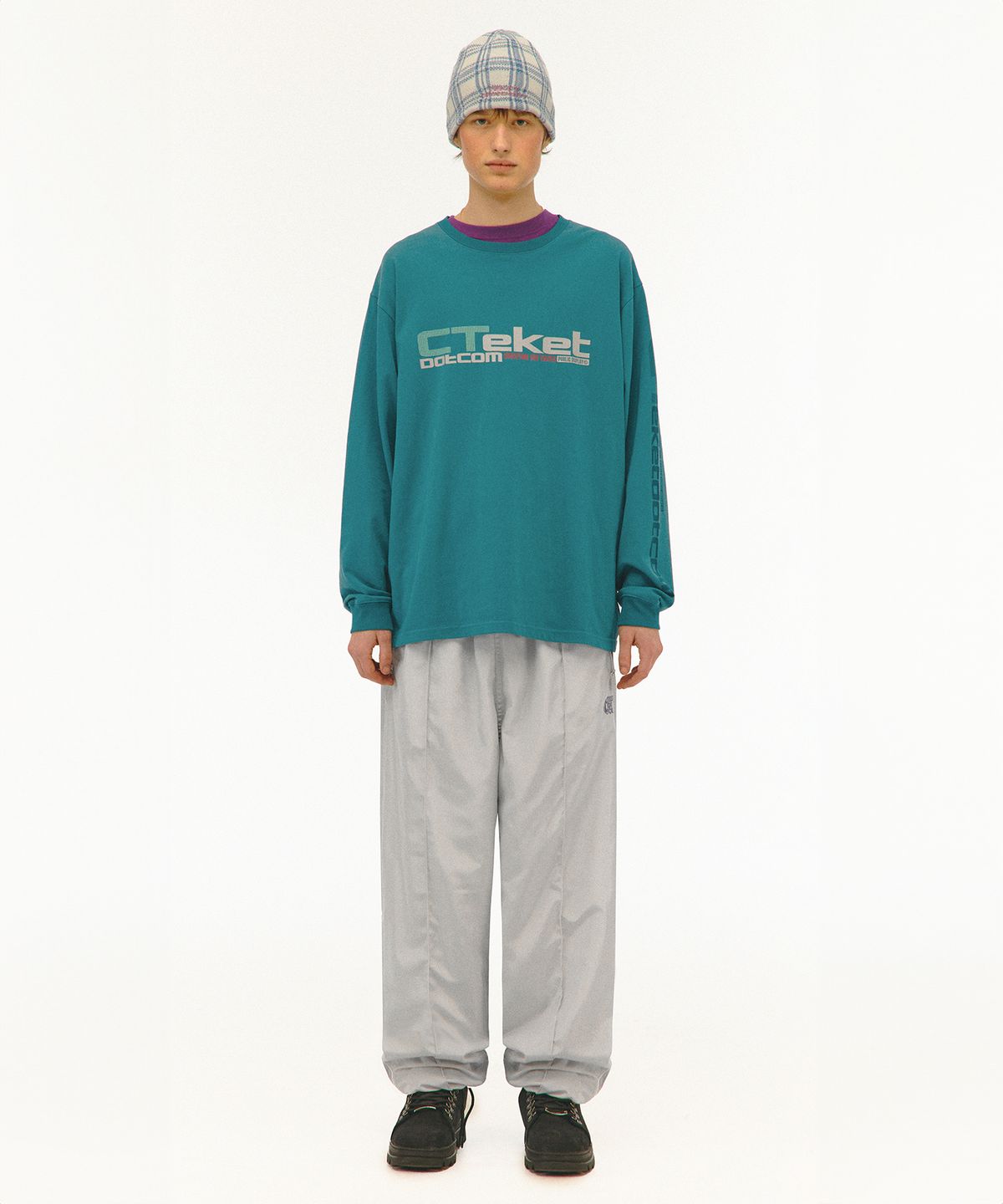테켓(TEKET) Com Track Pants Gray