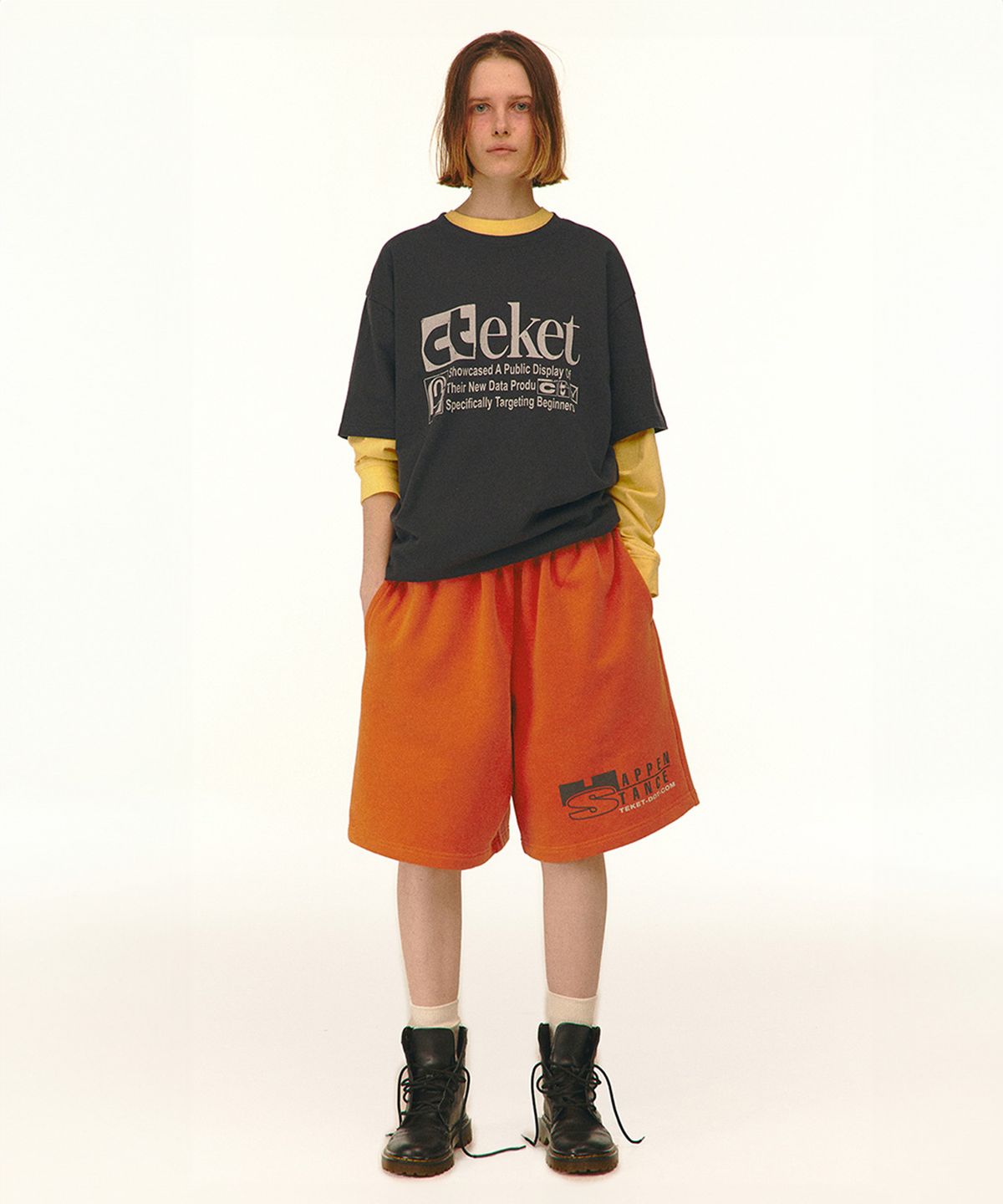 테켓(TEKET) Happenstance Shorts Orange