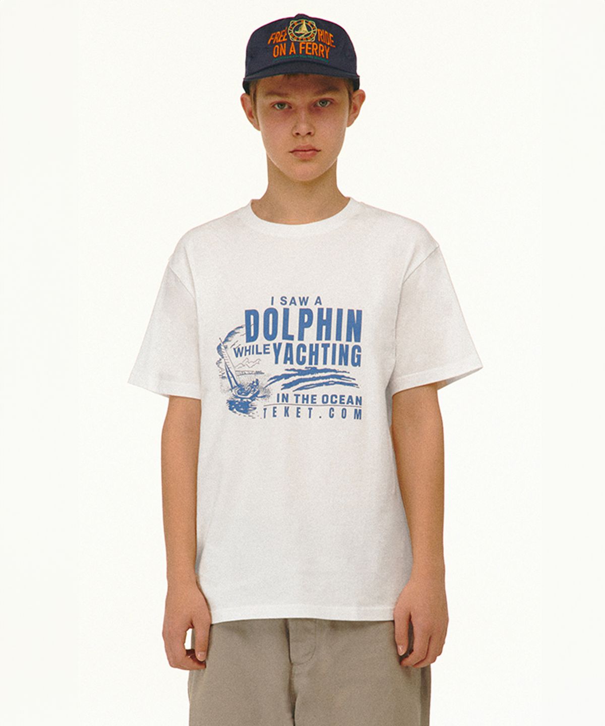 테켓(TEKET) Dolphin Friends Tee White
