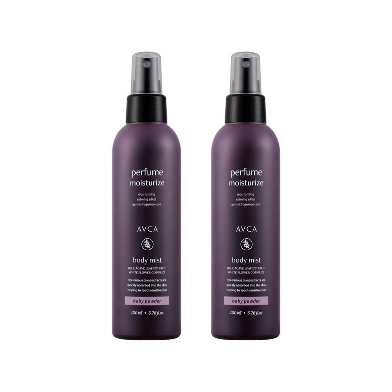 퍼퓸 대용량 바디미스트 베이비파우더향 200ml 2개
