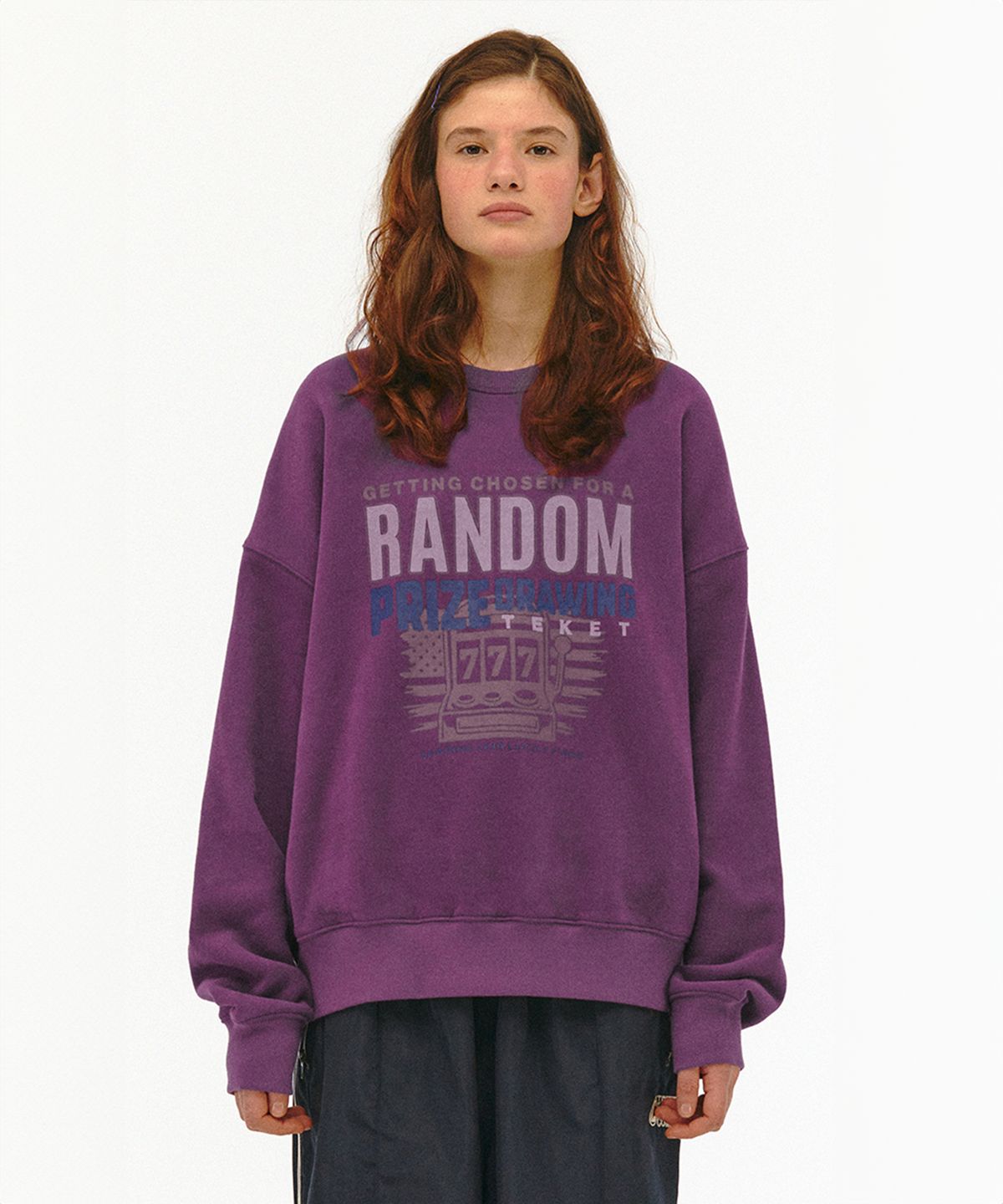 테켓(TEKET) Random Sweatshirt Burgundy