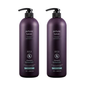 퍼퓸 대용량 샴푸 화이트머스크향 1000ml 2개