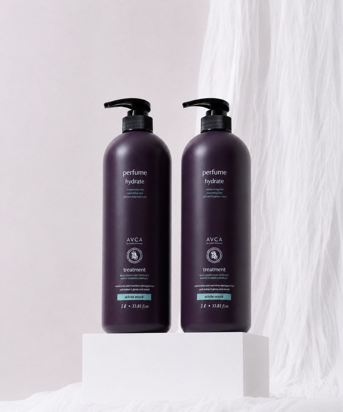 아브카(AVCA) 퍼퓸 대용량 트리트먼트 화이트머스크향 1000ml 2개