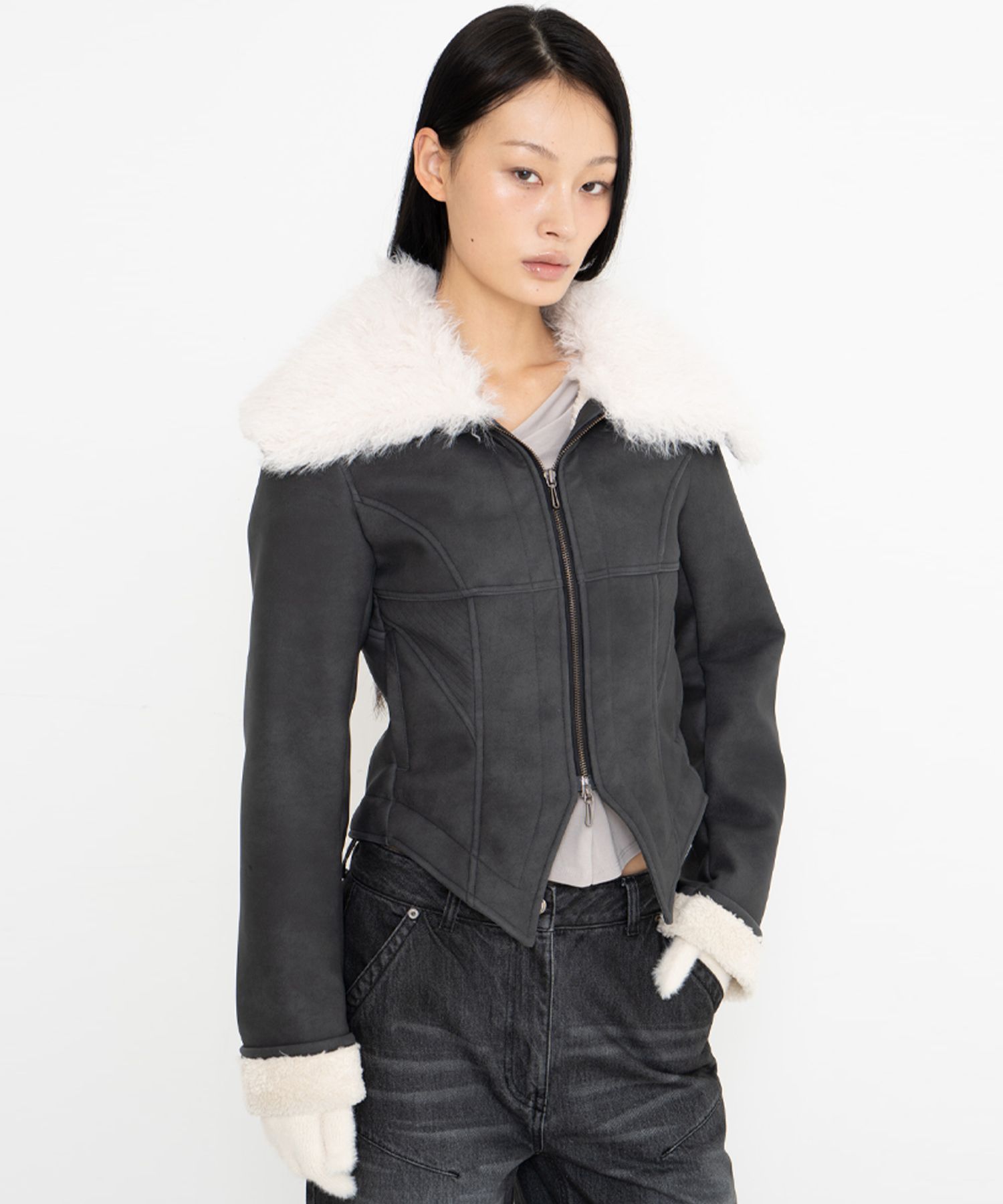 【2000ARCHIVES】ALEX FUR MUSTANG JACKET ★韓国人気★ 追跡付 MUSINSA公式 | 2000ARCHIVES ALEX FUR MUSTANG JACKET (BLACK)
