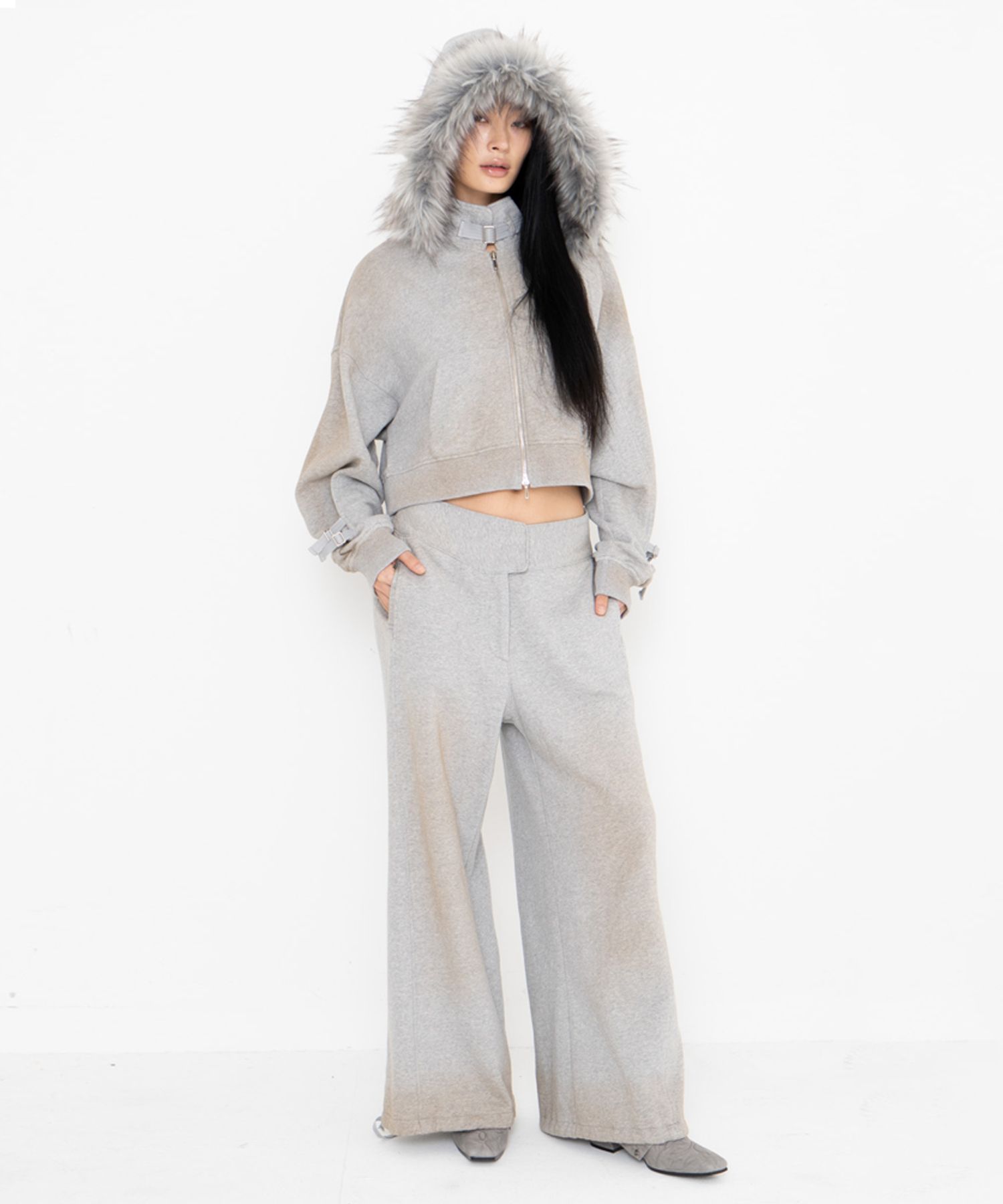 2000Archives★韓国大人気 BELTED SWEATPANTS MUSINSA | 2000ARCHIVES BELTED SWEATPANTS (MELANGE GREY)