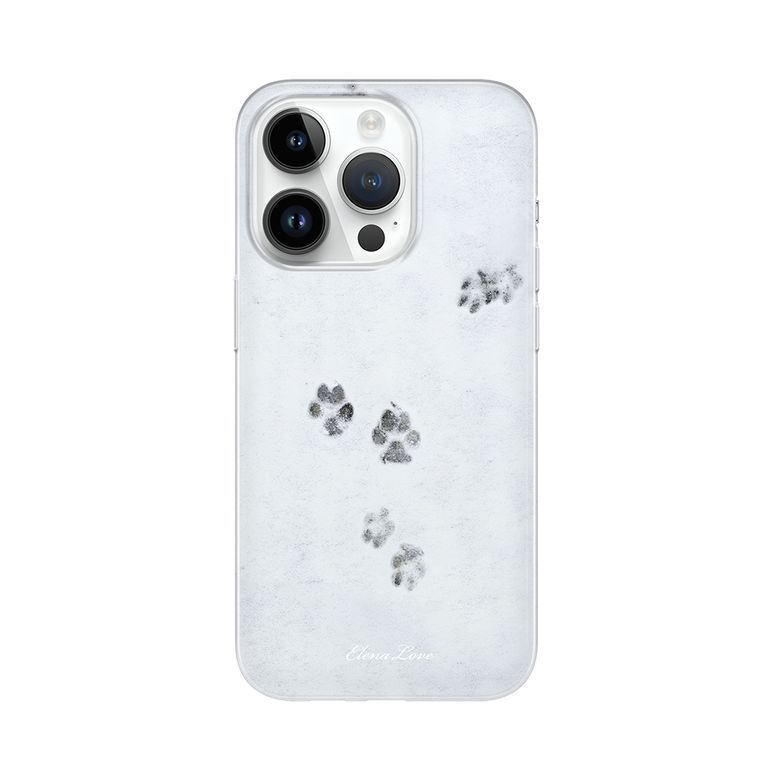 [Clear case] Snow footprint