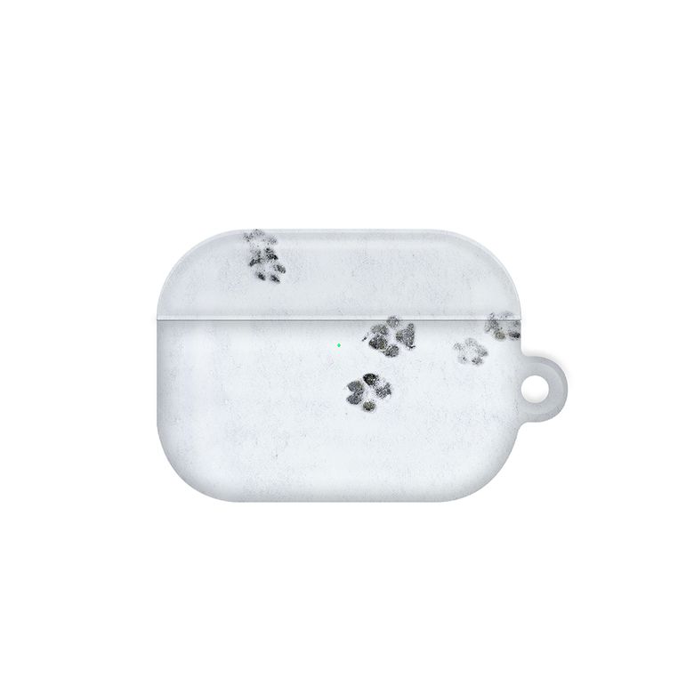 [Airpods case]Snow footprint 에어팟케이스